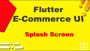Flutter E-commerce App UI | Splash Screen | Hindi