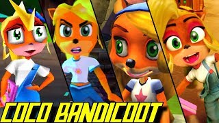 Evolution of Coco Bandicoot (1997-2017)