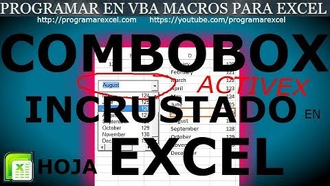 42 ❤️ Como LLENAR 🔥 COMBOBOX  ACTIVEX 🥇 INCRUSTADO en Hoja  EXCEL VBA