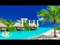 FLYING OVER FIJI (4K UHD) - Calming Music Along With Beautiful Nature Video - 4K Video Ultra HD