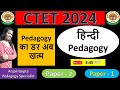 CTET 2025 (Hindi Pedagogy) Class- 2 Paper 1 And Paper 2 #ctet2024 #ctet2025