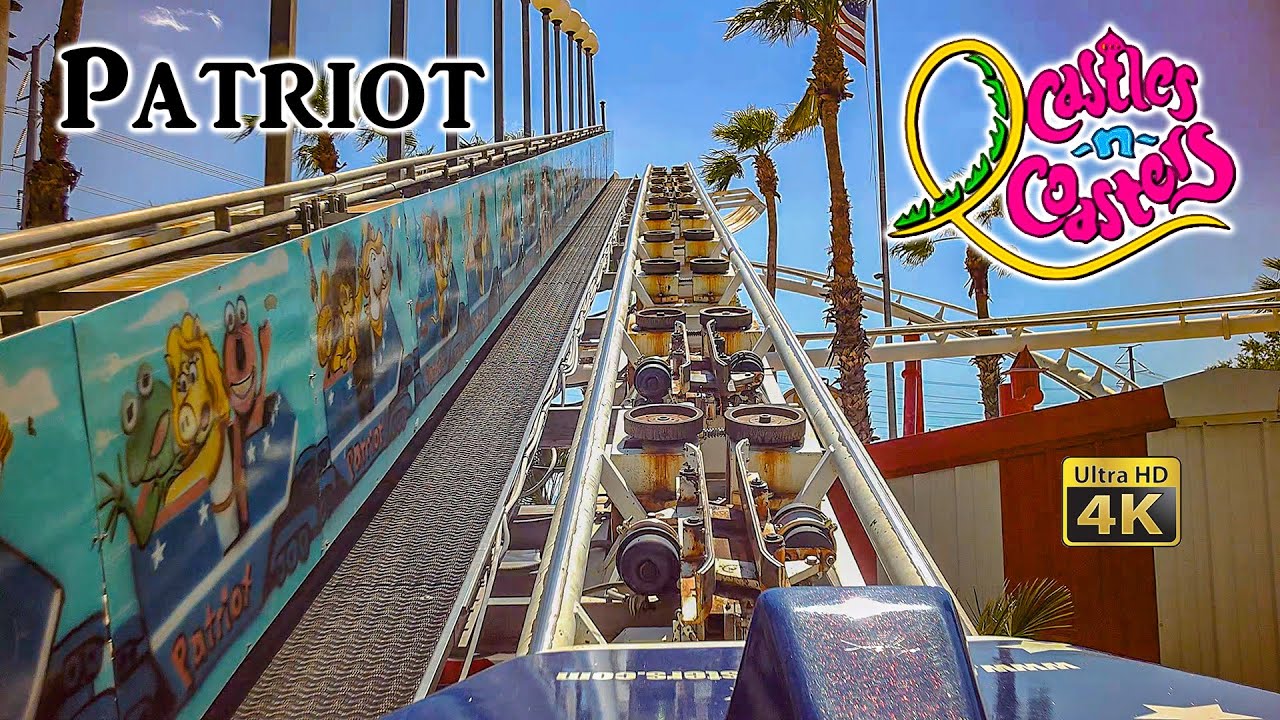 2022 Patriot Roller Coaster On Ride Front Seat 4K POV Castles 'N