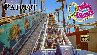 2022 Patriot Roller Coaster On Ride Front Seat 4K POV  Castles 'N' Coasters