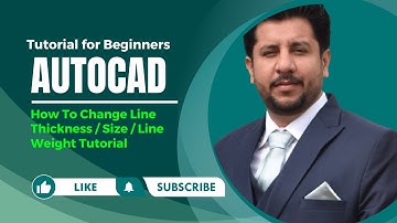 How To Change Line Object Thickness / Size / Line Weight Tutorial in AutoCAD, Learning for Beginners