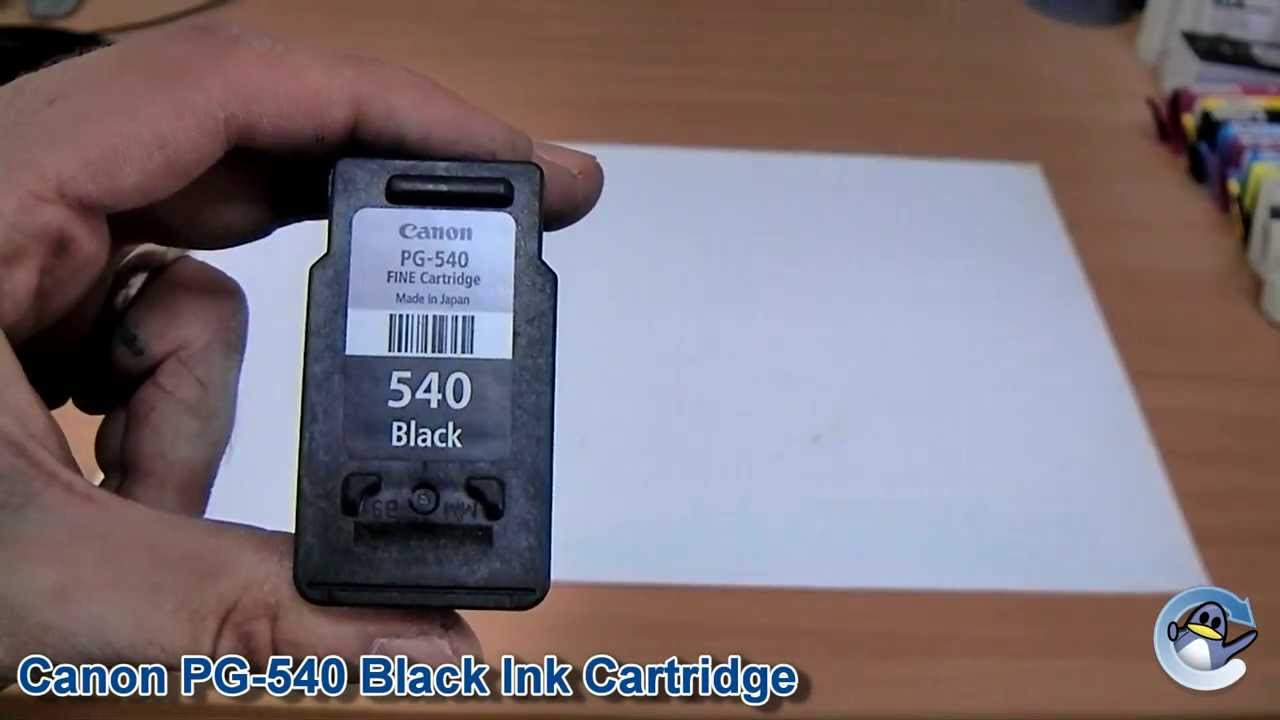 Inside Canon PG-540 (5525B005AA) Black Ink Cartridge 