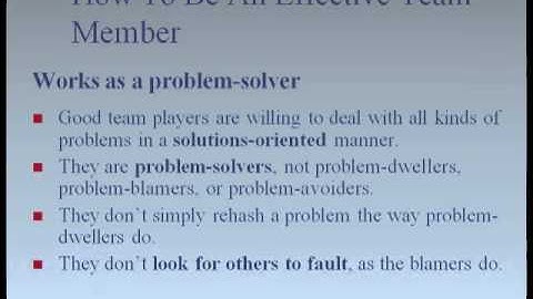 How to be an effective team member- part 2.wmv