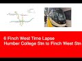 Time Lapse - TTC Line 6 Finch West (Humber College Station to Finch West Station)