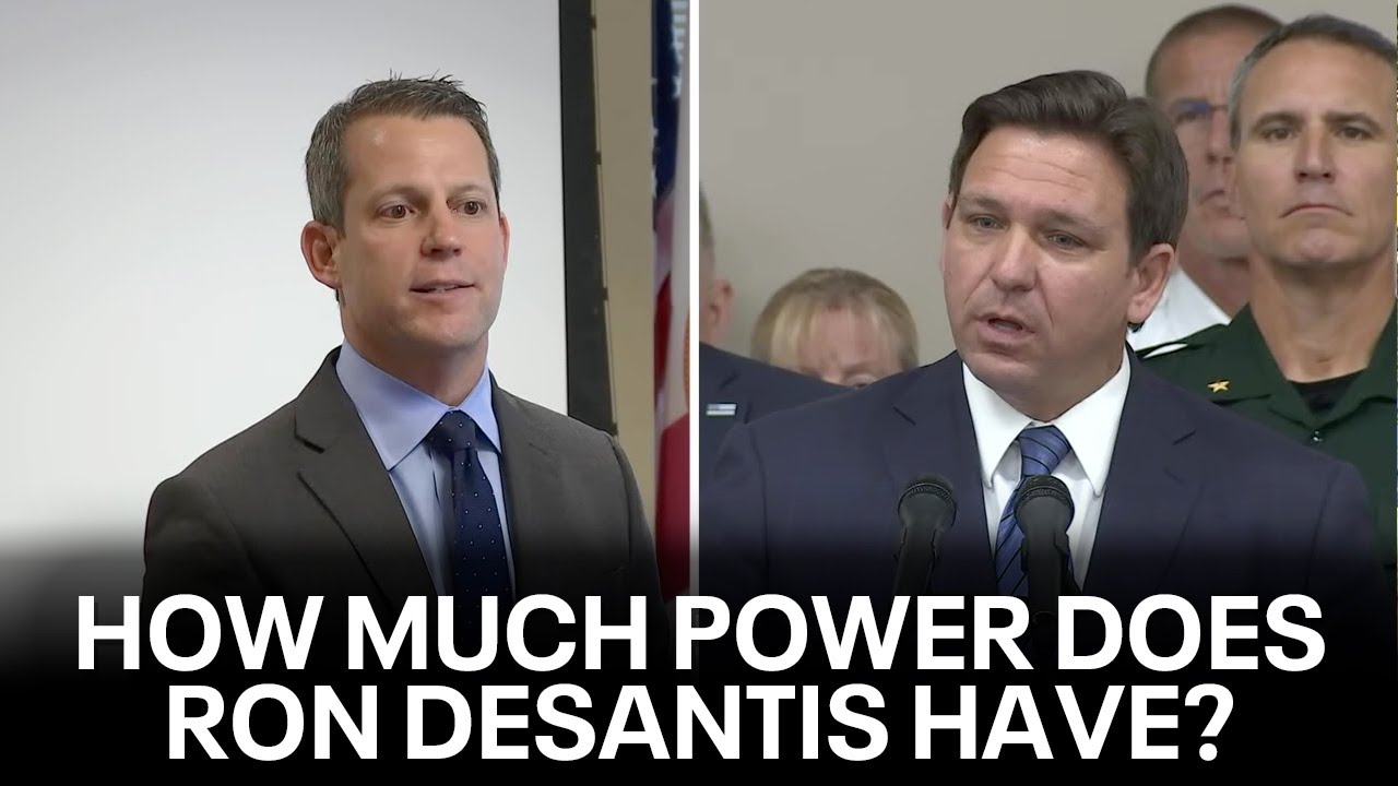 Governor Ron DeSantis faces suspended Hillsborough State Attorney Andrew