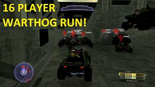 The First Ever 16 Player Co Op Halo CE Warthog Run