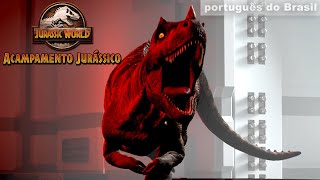 Fugindo Do Ceratossauro Com Bebês Dinossauro Jurassic World Acampamento Jurássico Netflix