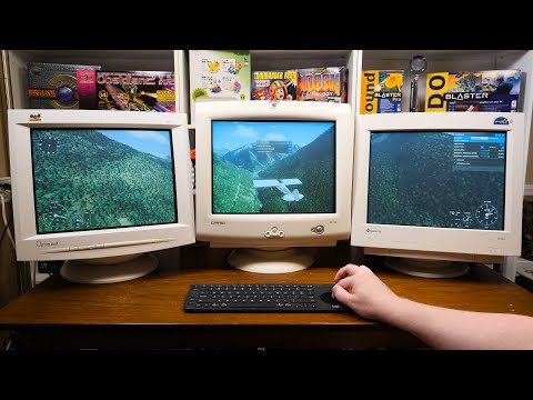 Flight Simulator 2020 on Triple CRT Monitors