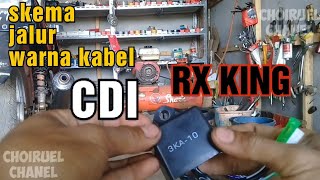 Skema jalur warna kabel CDI RX KING