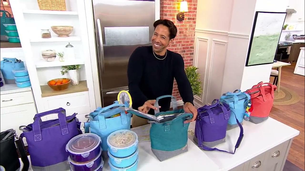 LocknLock Insulated Tote Bag w/ 3 Colored Body Canisters on QVC YouTube