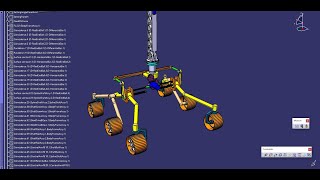 Rover-based Configurable Heliostat Deployment Simulation (Differential Bar Mechanism)