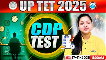 UPTET CDP 2025 | CTET CDP Test | UPTET 2025 CDP Theory & MCQs By Kanika Mam