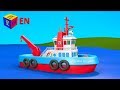 Boats and ships for children construction game tugboat educationals cartoons for toddlers