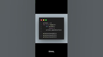 Python Loop Closure Trap 🐍 Why Do All Functions Return the Same Value? #Shorts