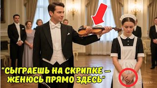 видео: «Сыграй на скрипке — и я ЖЕНЮСЬ на тебе!» — усмехнулся миллионер, но ФИНАЛ заставил всех замолчать картинка: «Сыграй на скрипке — и я ЖЕНЮСЬ на тебе!» — усмехнулся миллионер, но ФИНАЛ заставил всех замолчать
