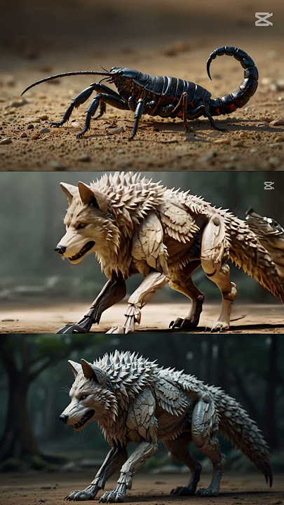 Magnificent Harmony of Wolf and Scorpion #shorts