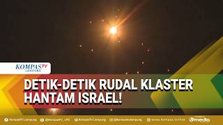 Detik-detik Rudal Klaster Iran Hantam Pinggiran Haifa Terekam Kamera