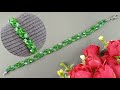 Beaded Bracelet Tutorial Easy - Crystal Beads Bracelet Making