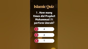 Islamic Quiz #120 | Prophet Muhammad (PBUH) | Islamic General Knowledge Quiz | Islamic Questions