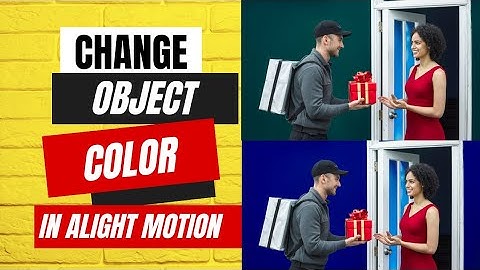 How to change object color in alight motion