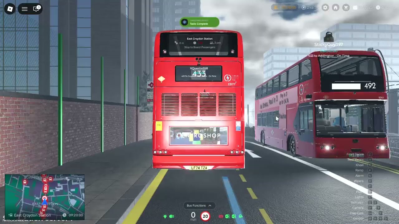 Roblox Croydon Drving The New Bus! BD11! 433 Flood Sim Server