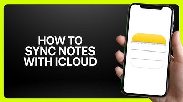 How To Sync Notes With iCloud In iPhone Notes App 2025! Tutorial