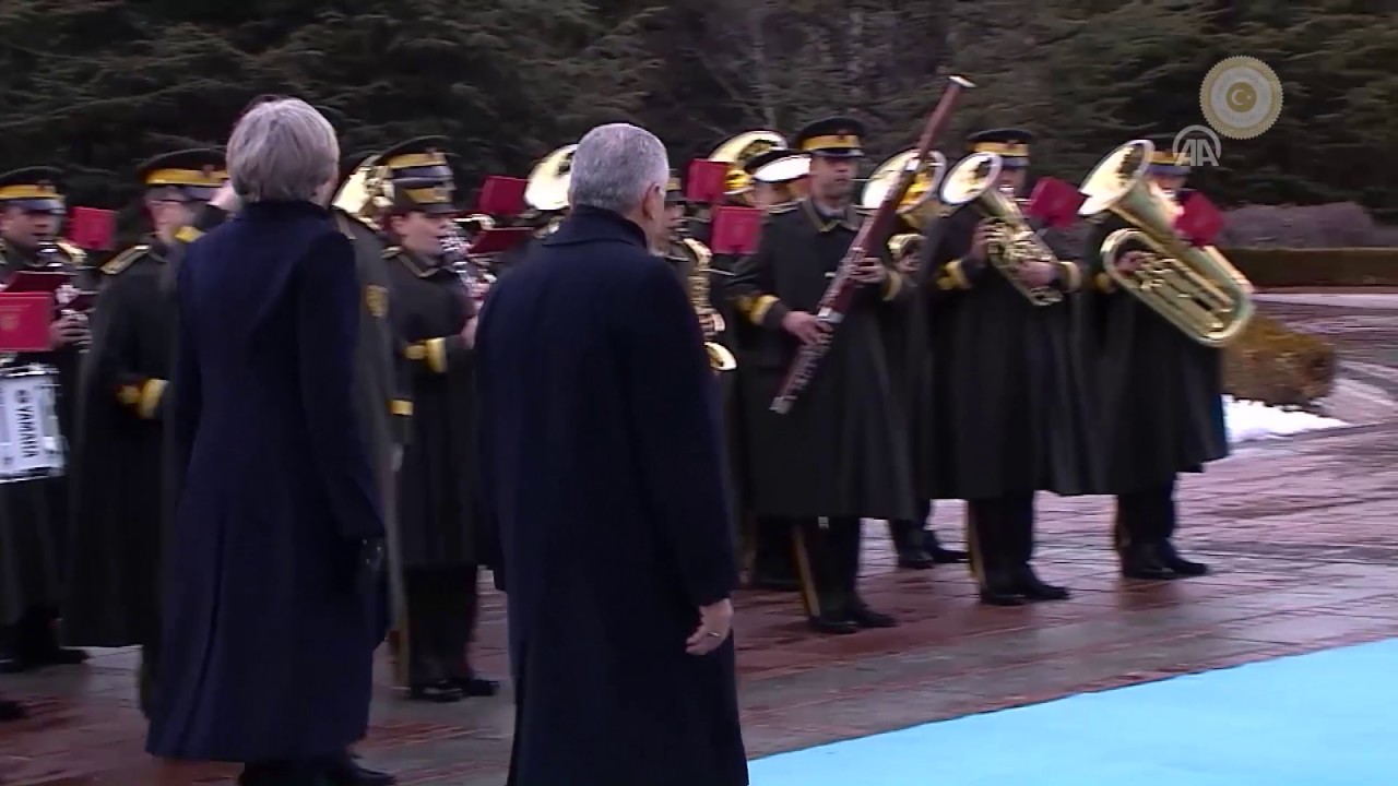 Başbakan Binali Yıldırım, İngiltere Başbakanı Theresa May'i resmi törenle karşıladı - 28.01.2017
