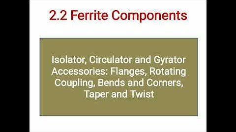 Microwave passive components. Lecture #5