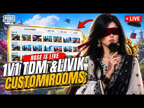 1v1 TDM & Livik Custom Rooms! 🔥 PUBG Mobile 90 FPS Live | OPPO Pad