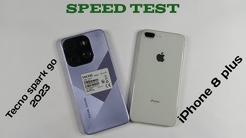 Tecno spark go 2023 Vs iPhone 8 plus speed test & comparison 2023