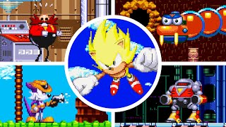 Sonic Triple Trouble Remake  All Bosses + True Ending [No Damage]