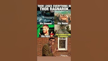 Thor loses everything in Thor Ragnarok 🥲🥲 #marvel #avengers #thor #hammer #trending #shorts #viral