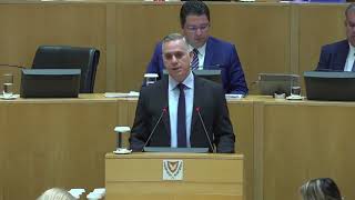 Ομιλία στην Ειδική Συνεδρία της Βουλής για καταδίκη του πραξικοπήματος και της τουρκικής εισβολής