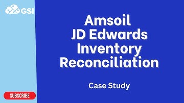 Amsoil JD Edwards Inventory Reconciliation