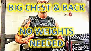 Build A Big Chest & Back Mir Vest Workout Add Weight To Your Workout