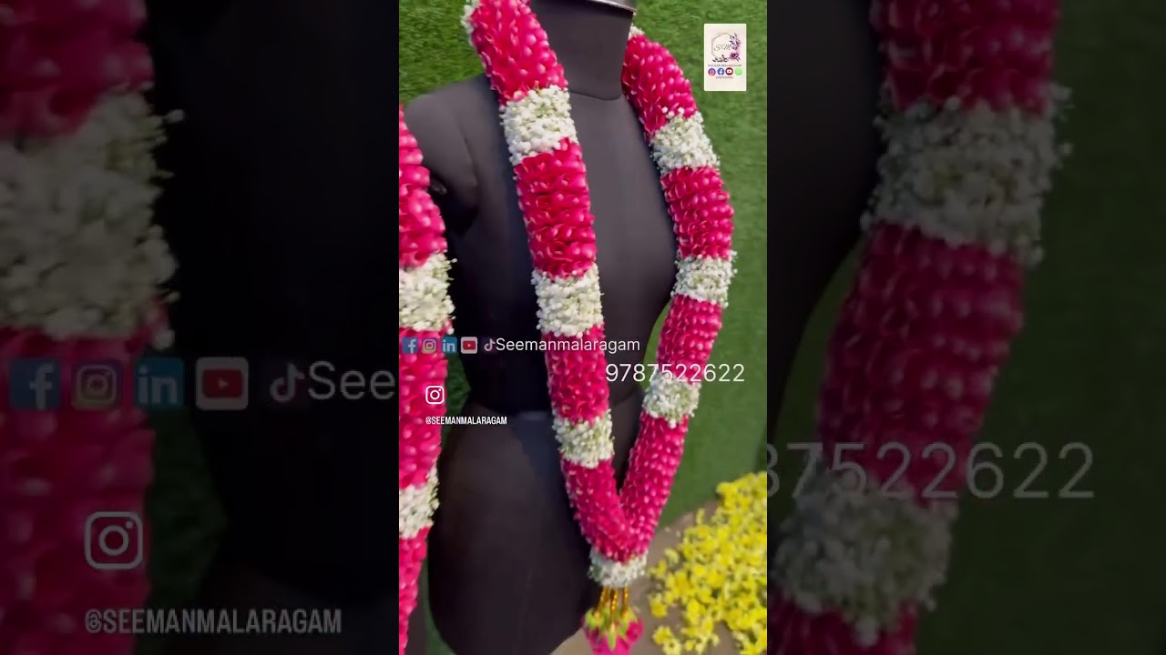 Dark pink rose petals, Wedding Garlands ￼