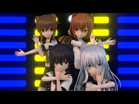 【MMD艦これ】 暁響雷電 「メカクシコード / Mekakushi Code」 4k