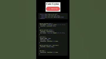 Simple "Add to Cart" button using HTML and CSS #coding #programming #html  #css