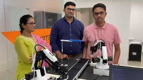 Vision based Robotic workcell using OpenCV, Custom APIs and python using Dobot Robot arm