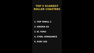Top 5 Scariest Roller Coasters on Earth (You'll Be Furious at #1) #Shorts