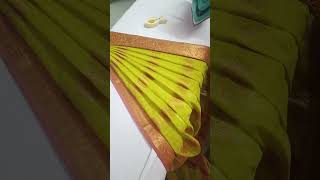 #pre pleats with cotton saree#