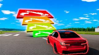 Small to GIANT PADS vs Cars in BeamNG Drive