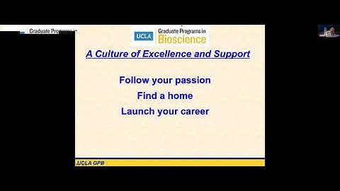UCLA Graduate Programs in Bioscience Zoom Overview