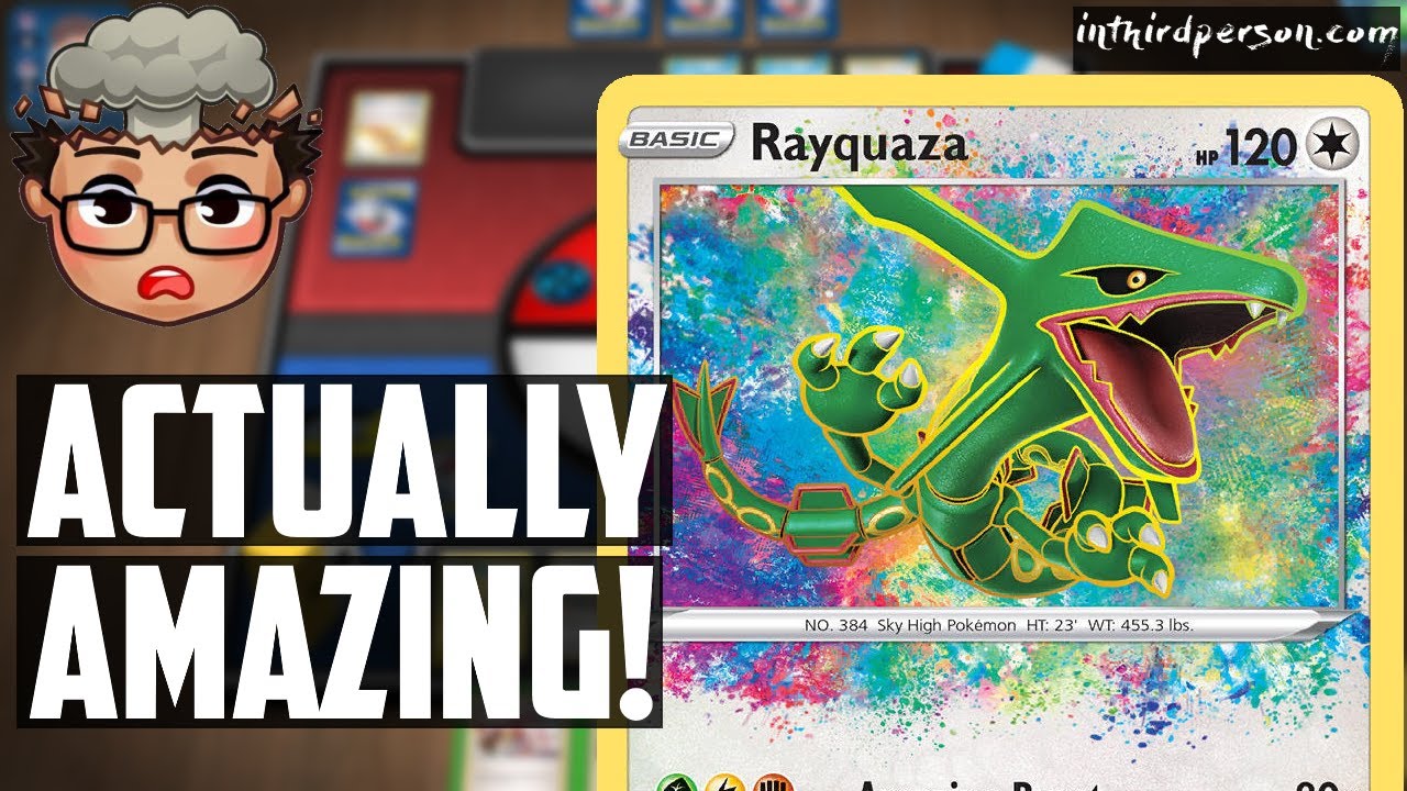 Amazing Rare Rayquaza Can One-Hit KO ANYTHING! (Pokemon TCG Deck List + Matches)