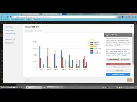 Drawing Data from Google Drive & Inserting Charts on Wordpress