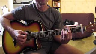 Video thumbnail of "Non, je ne regrette rien(Edith Piaf) cover guitare acoustique"