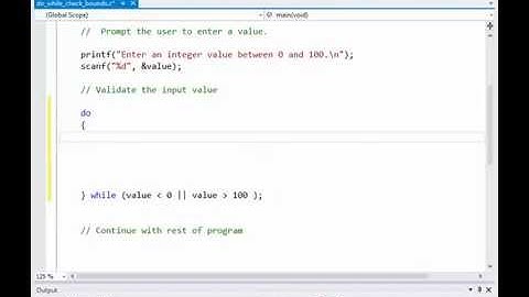 The Do While Loop in C for Validation